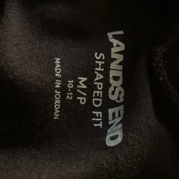 Lands End petite, medium brown turtleneck, cotton modal - Picture 3 of 4